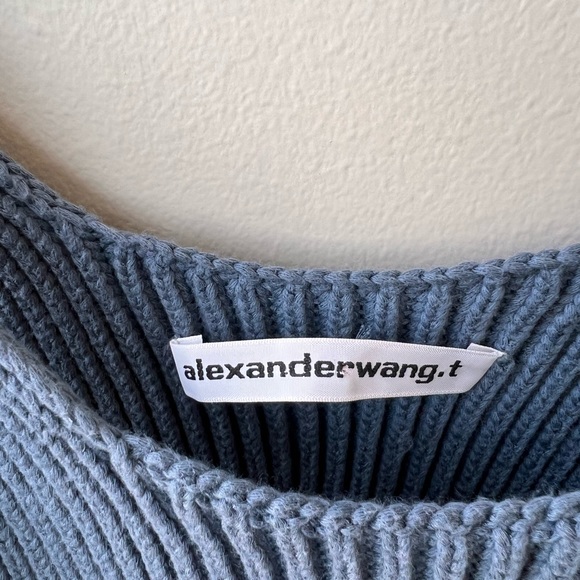 Alexander Wang Knit Ribbed Cropped Tank - Picture 3 of 4